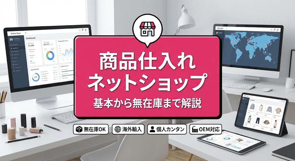 ネットショップの仕入れ方法12選｜個人可・無在庫から海外仕入先まで