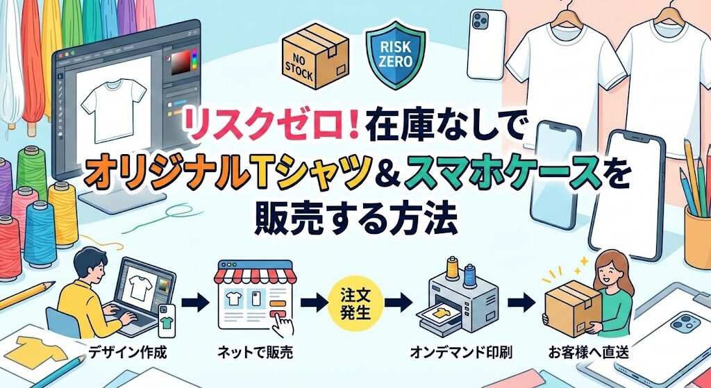 リスクゼロ！在庫なしでオリジナルTシャツ＆スマホケースを販売する方法