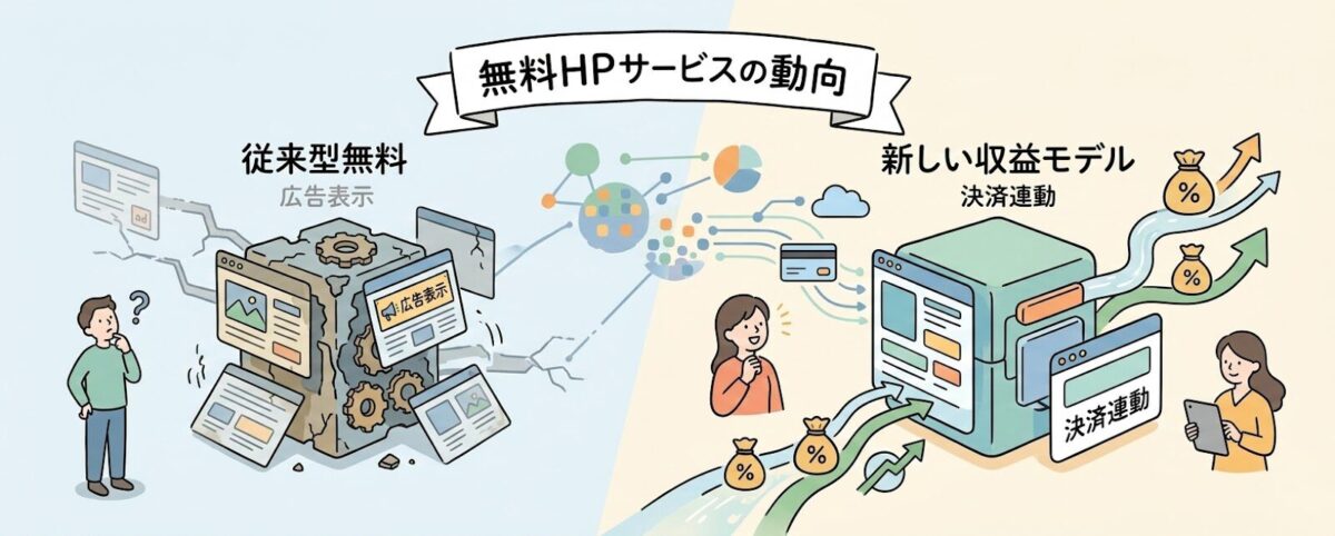 【重要】無料ホームページ作成サービスの最新動向