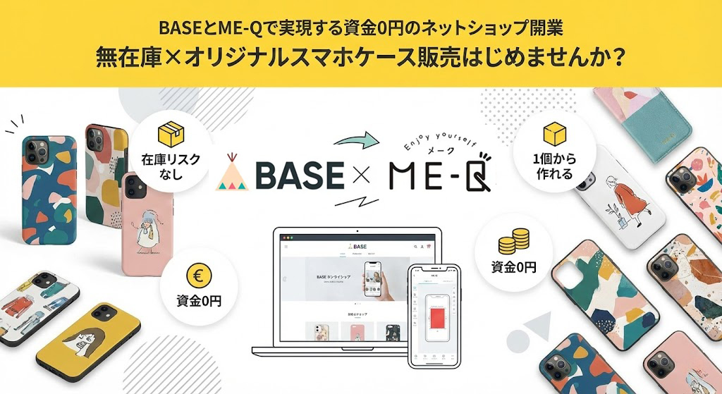 BASE × ME-Q 連携で実現！ネットショップの無在庫オリジナル商品販売手順