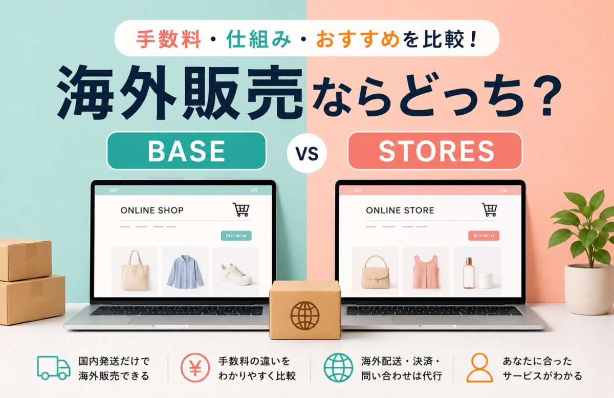 BASEとSTORESの海外販売を比較！手数料・仕組み・おすすめはどっち？
